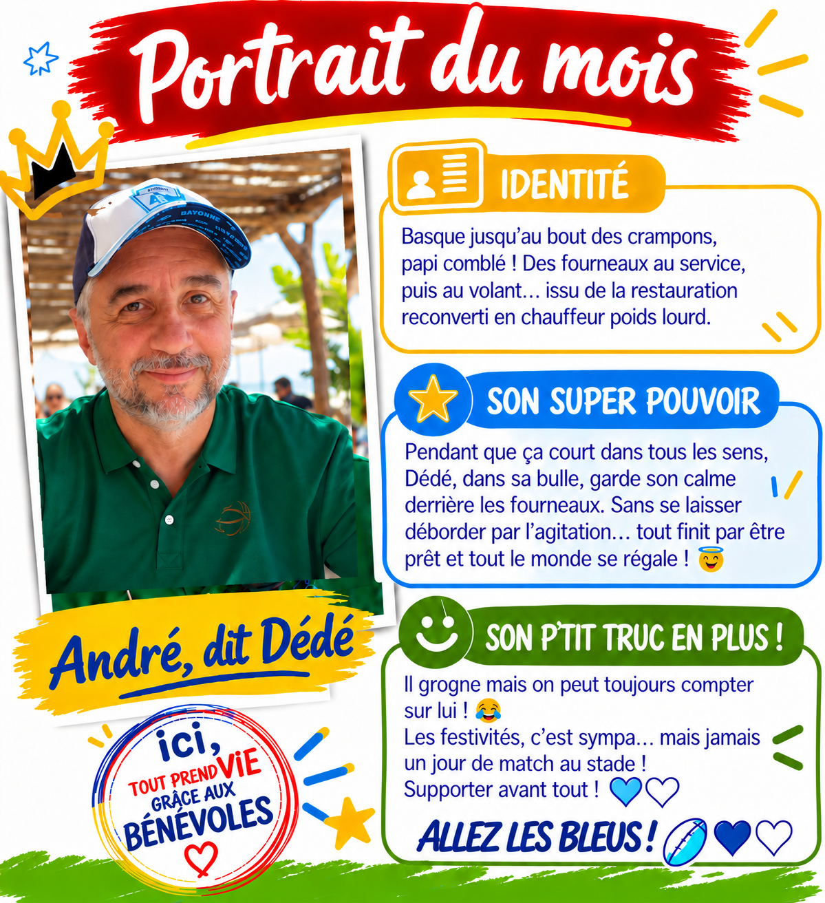 Trésorier – André dit Dédé !