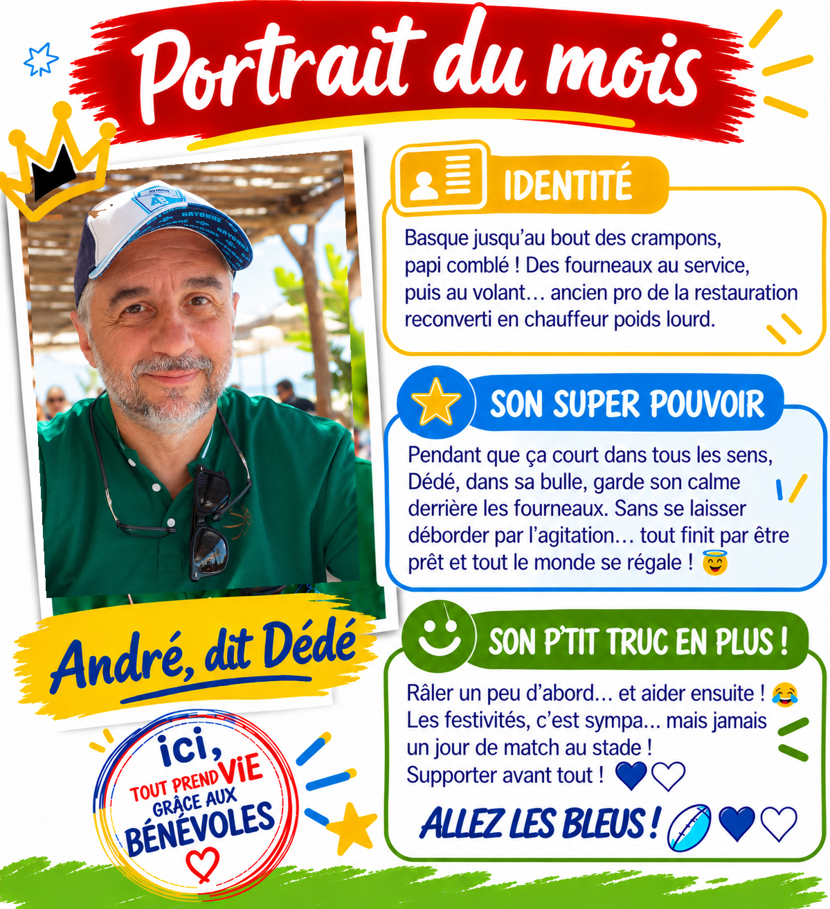Trésorier – André dit Dédé !